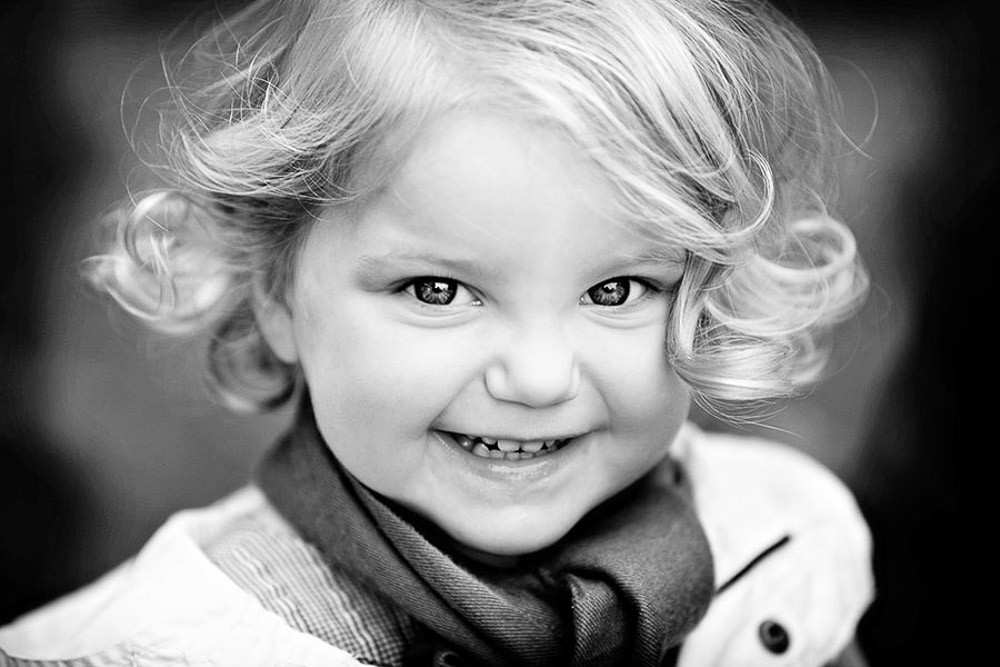 black and white children photography