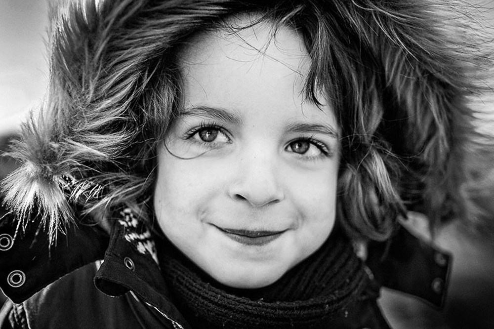 winter child portrait