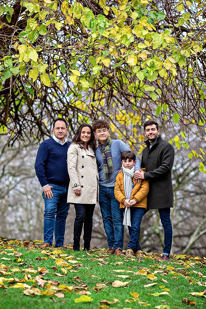 winter family photography in london