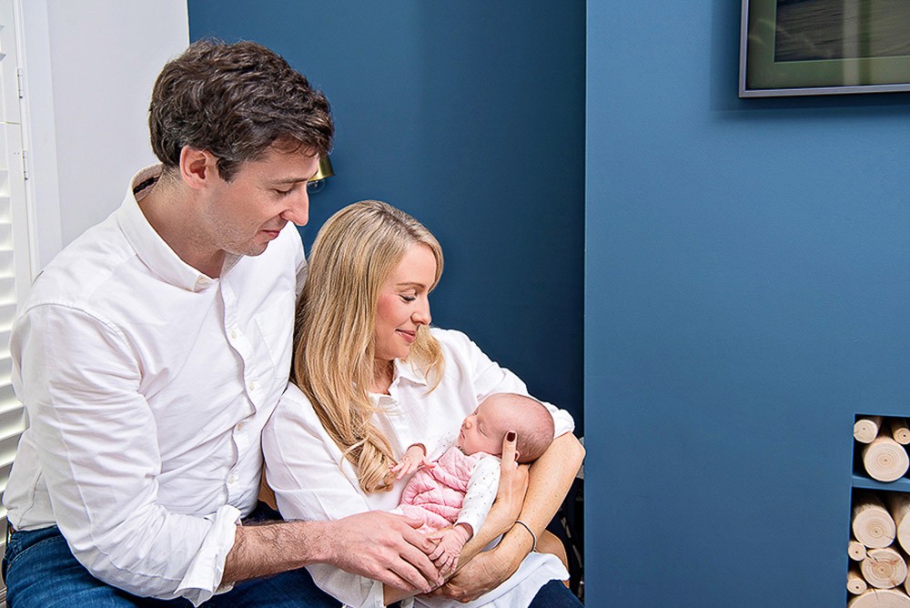 home newborn session with professional newborn photographer