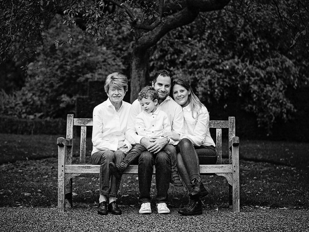 family portraits with grandparents in the park london