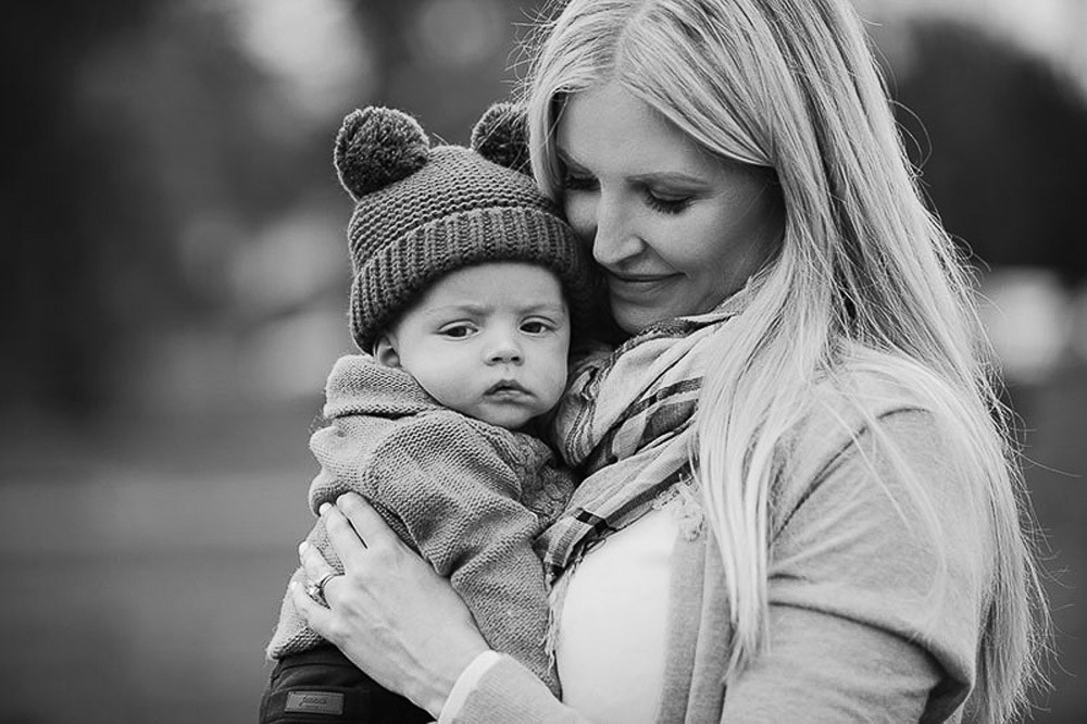 outdoor family photography with a baby london