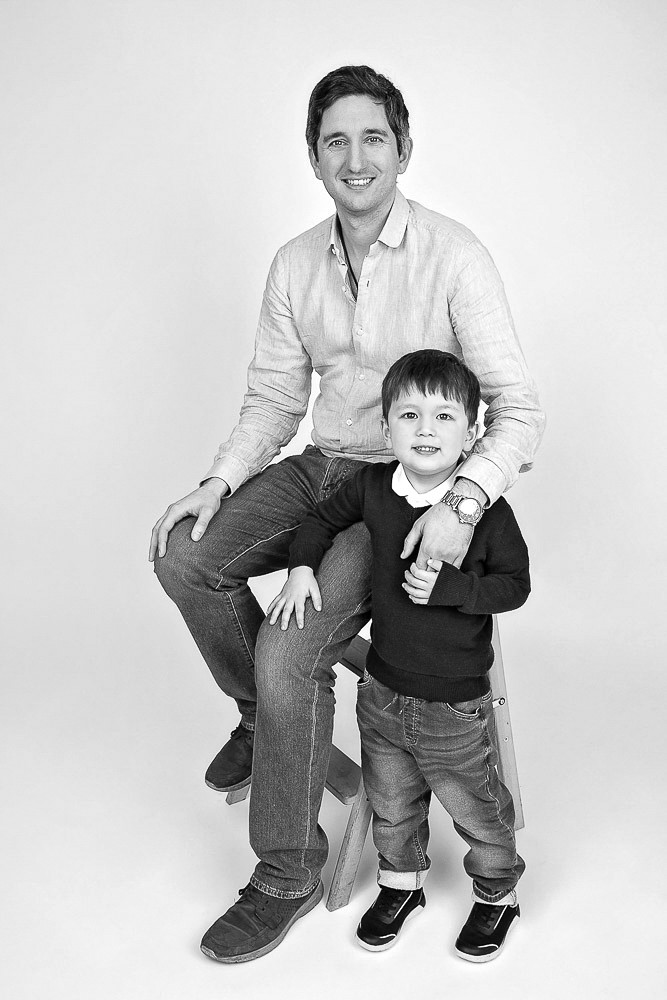 father's day photoshoot in a studio london